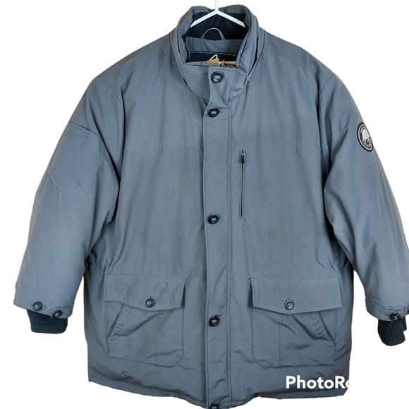 Alpinetek Parka down insulated men's winter coat Big and Tall size 3XL (56) - Picture 1 of 13